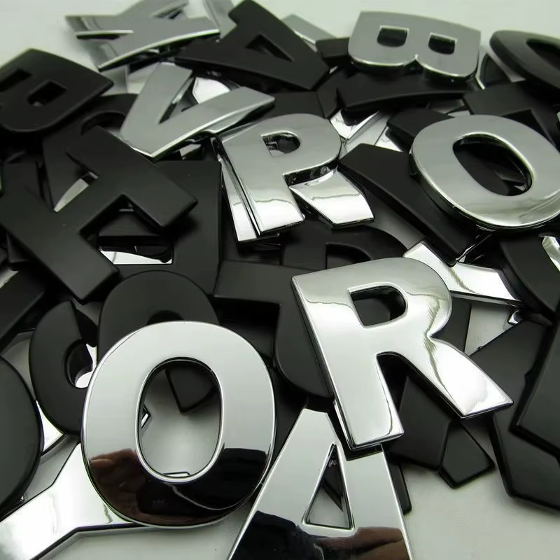 3d Metall DIY Styling Buchstaben Wort Alphabet Emblem Abziehbilder – Bild 2