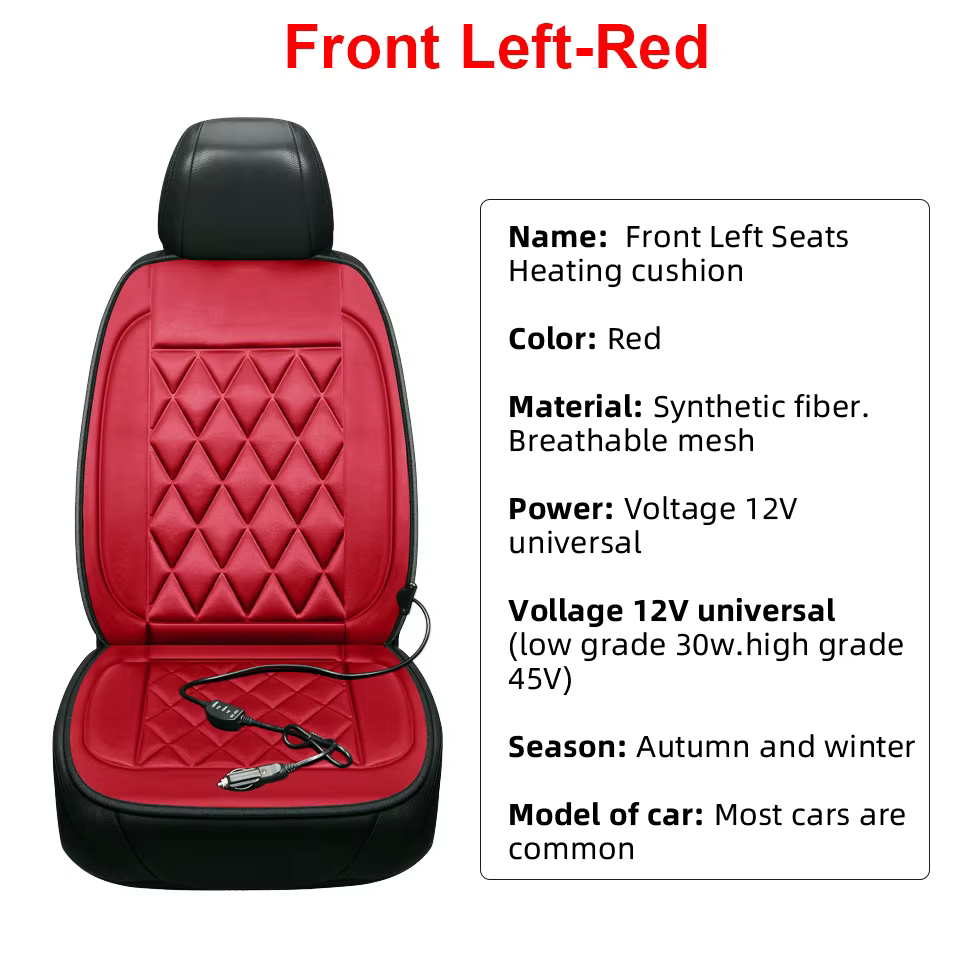 12V Universal Auto Beheizte Sitze Kissen Schnelle Heizung Auto Sitzbezüge Warme Winter Auto Zubehör Heizung