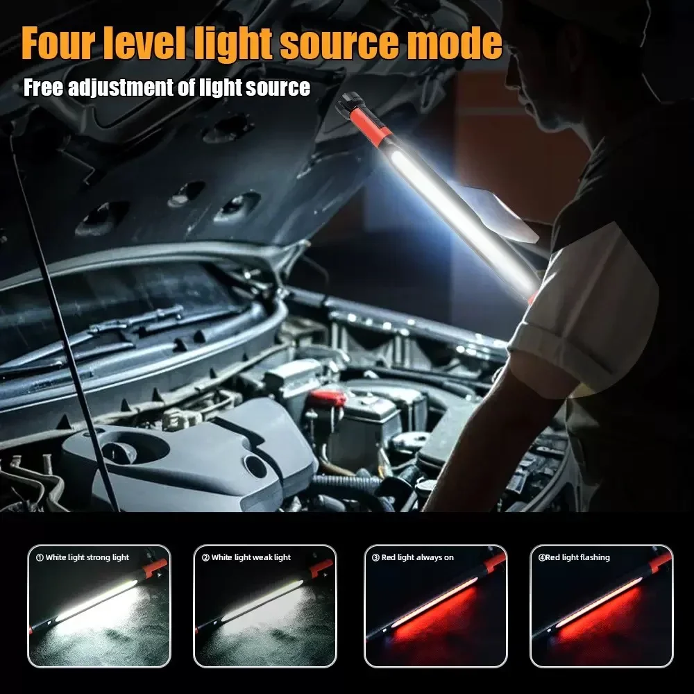 Magnetische LED-Arbeitsleuchte USB Wiederaufladbar 360° ° Schwenkbare – Bild 3