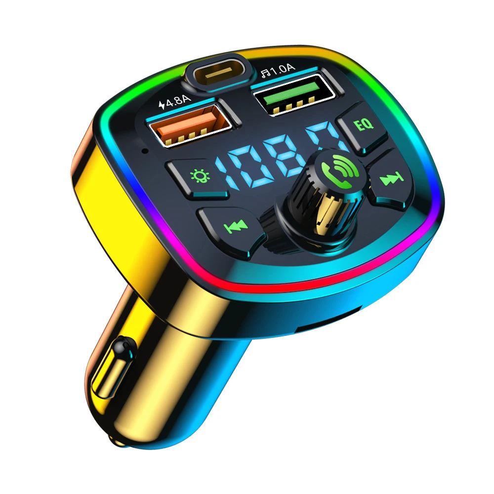Auto Freisprecheinrichtung Bluetooth-kompatibel 5,0 FM Sender Auto 2 – Bild 6