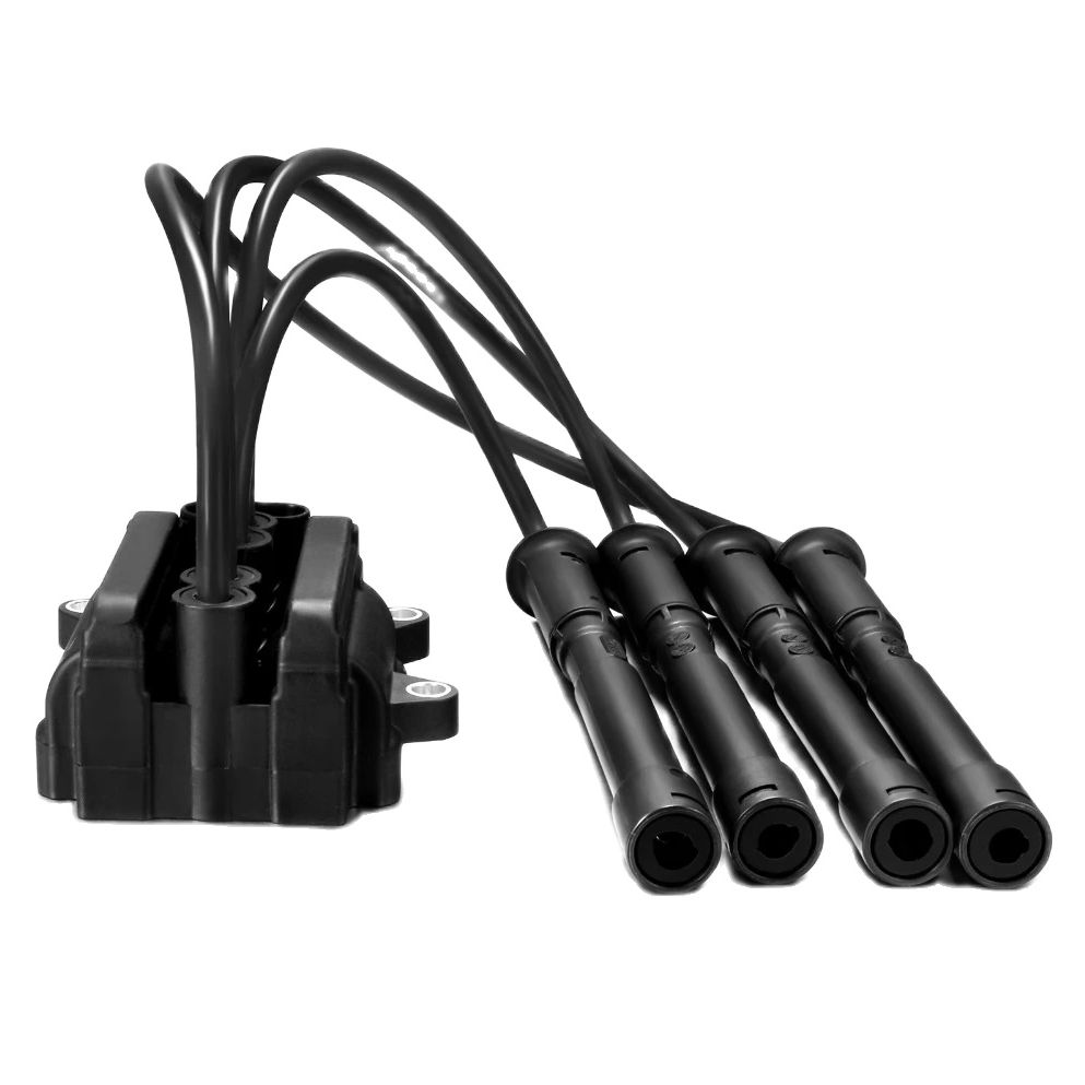 Zündspule Pack Zündkerze Blei Für Renault Clio Kangoo 1,2 16V 4pin Grandtour D4F 764 740