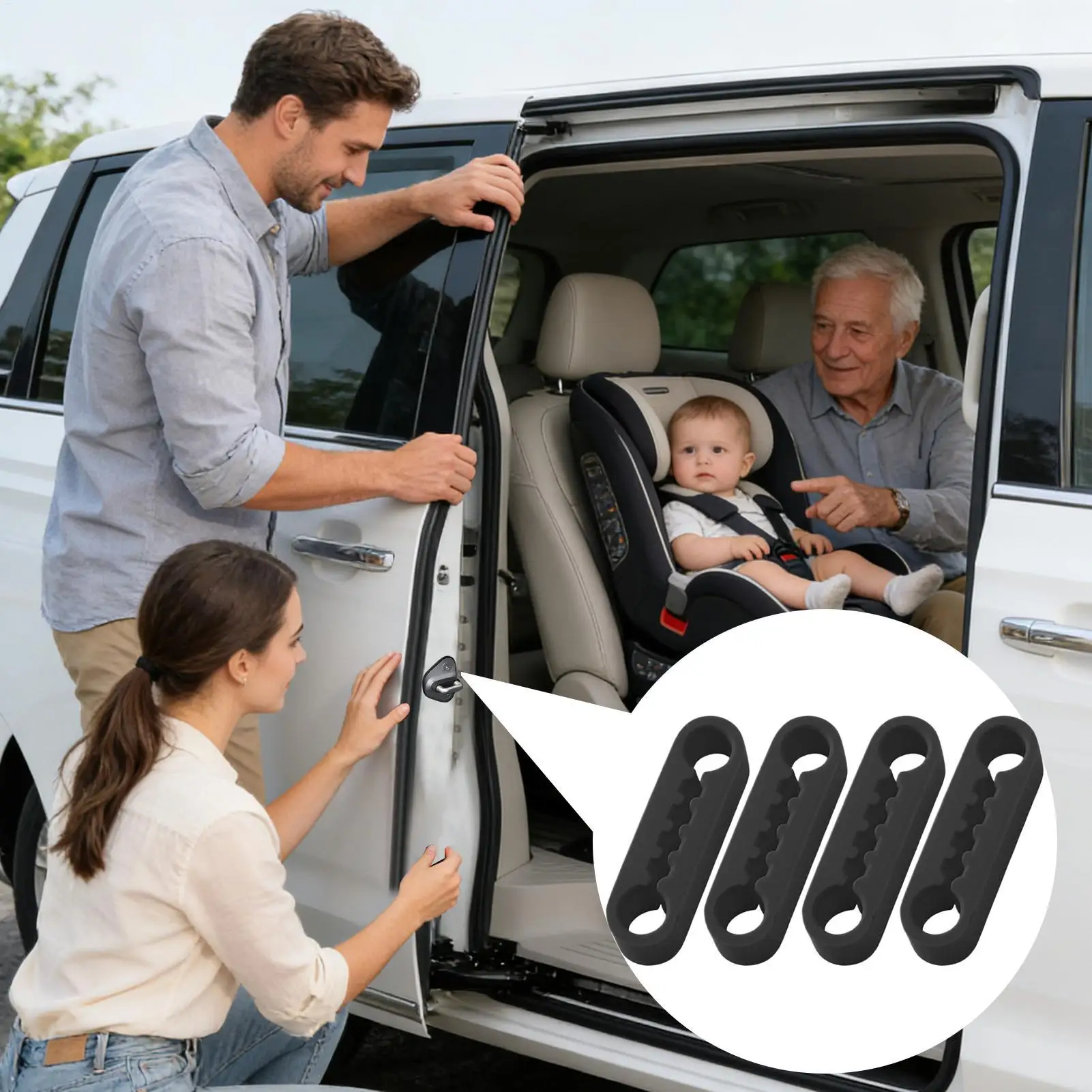 Auto-Türstoßdämpfer-Pads Silikon-Elastische Dämpfer-Polster – Bild 3