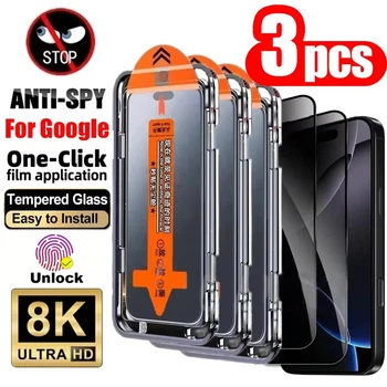 Google Pixel 10 9 Pro XL 9A, selbstklebender Displayschutz mit Sichtschutzfunktion, Google Pixel 8A 7A 6A 10 9