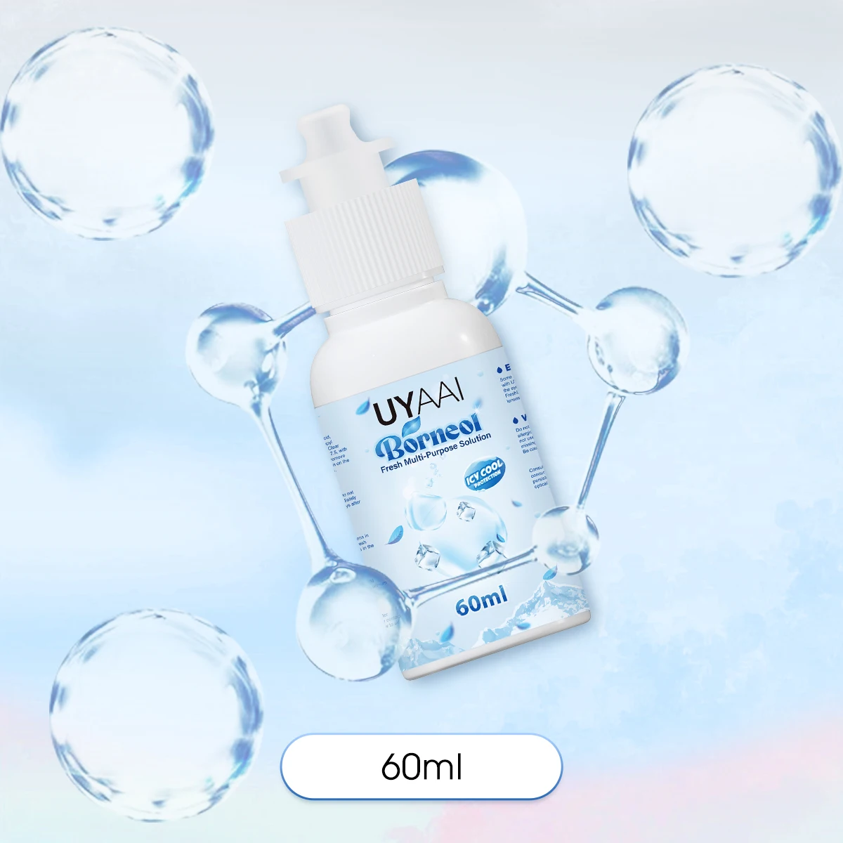UYAAI 60ML/120ML Kontaktlinsenflüssigkeit Pflegelösung Linsenreiniger Kontaktlinsen-Reinigungsbehälter