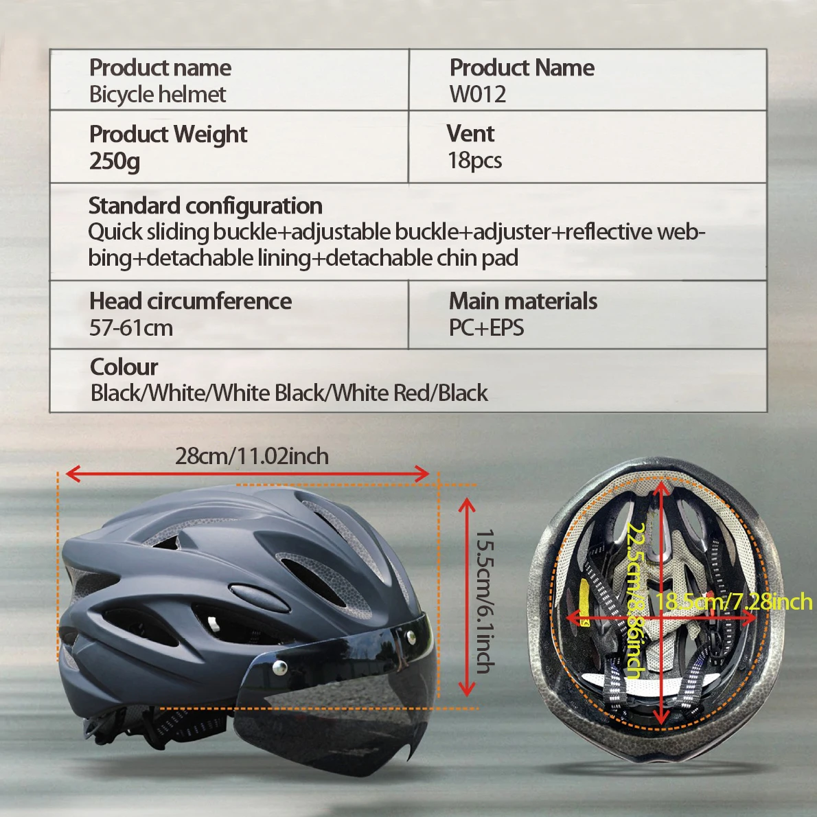 PJT Leichter, atmungsaktiver Fahrradhelm mit magnetischer – Bild 3