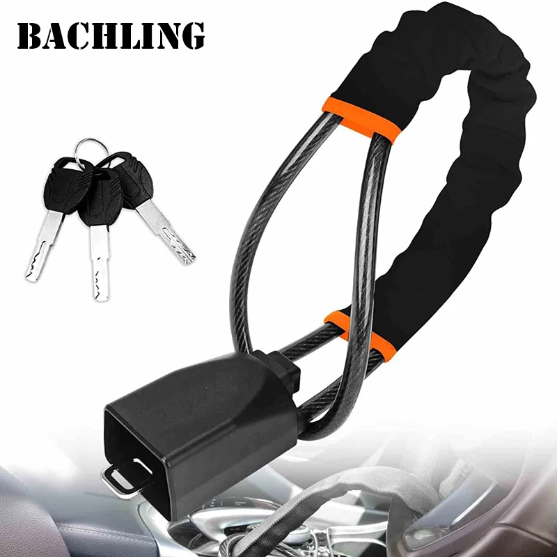 Universelles Auto Lenkrads chloss Sicherheits gurt Diebstahls icherung – Bild 3