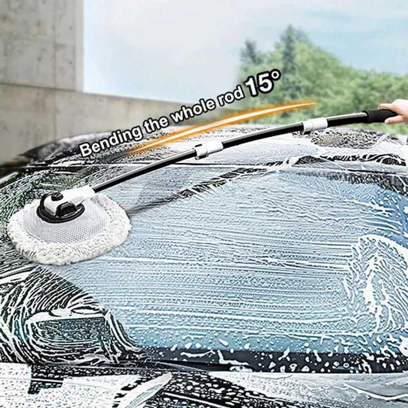 Auto Waschen Pinsel Auto Reinigung Pinsel Teleskop Langen Griff Mopp – Bild 2