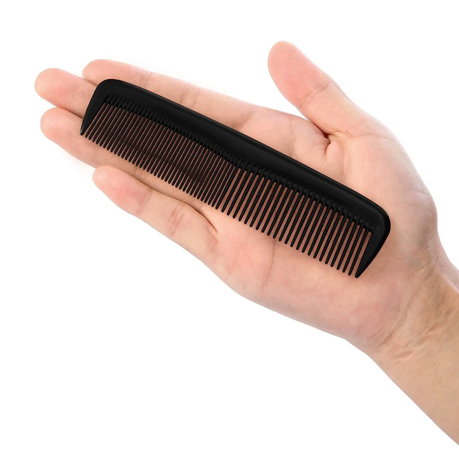 Schwarzer Haarstyling-Kamm, Haarkamm mit feinen Zähnen (5 Stück) – Bild 5