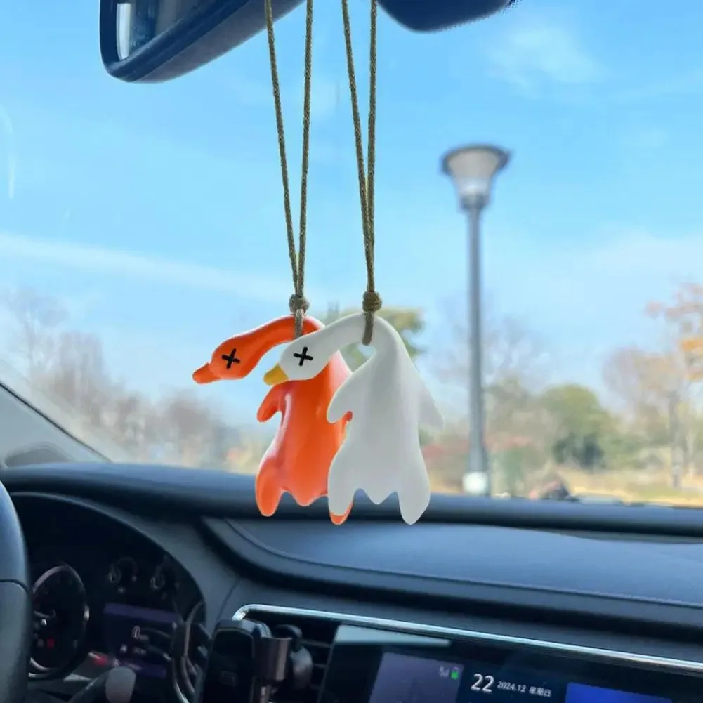Farbwechsel Ente Auto Ornament Dekoration, Braten Ente Anhänger – Bild 5