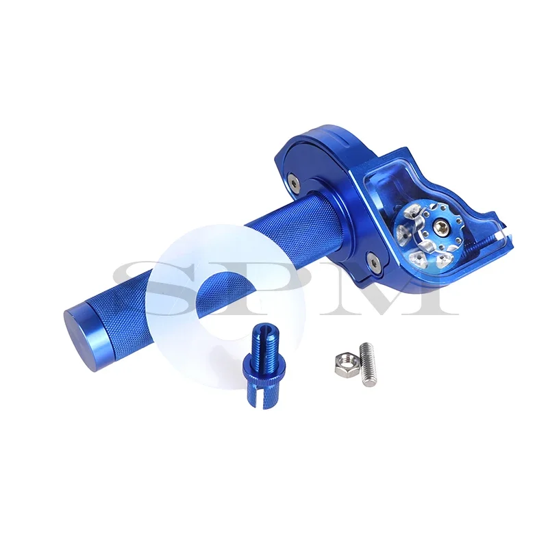 Universelle 22mm cnc aluminium gaspedal dreh griffe lenker kabel für motorrad moped roller atv quad bike m10 *
