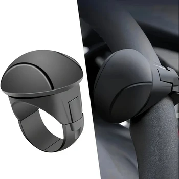 Easy-Grip Silikon-Lenkradknauf 360 ° Reibungslose Rotation, Einhandbedienung mit integriertem Metalllager
