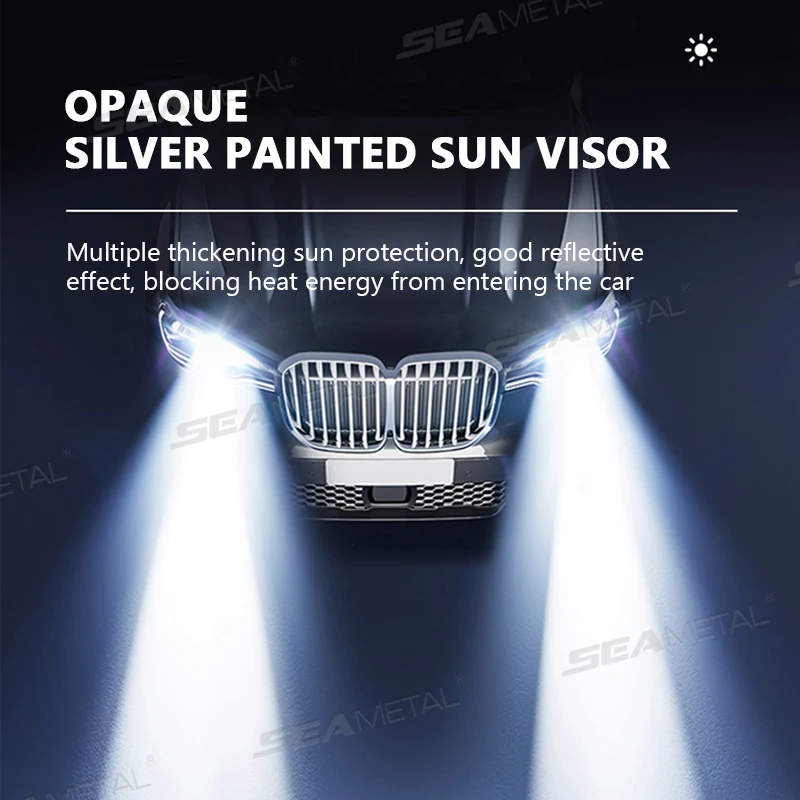 SEAMETAL Auto Windschutzscheibe Sonnenschutz Abdeckung Faltbare Visier – Bild 6