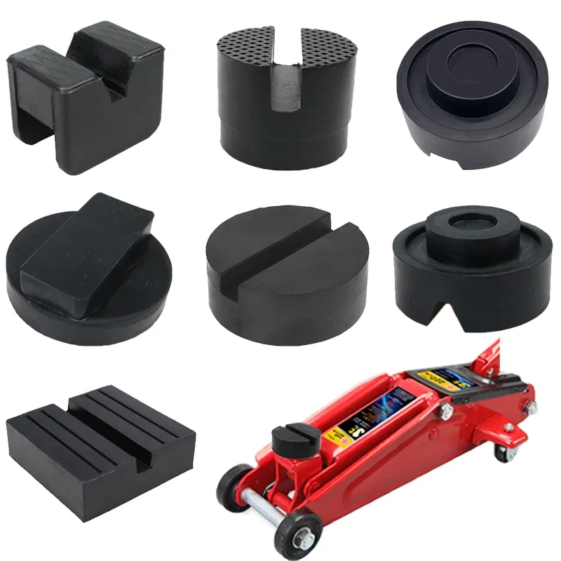 Verschiedene Arten Auto Lift Jack Ständer Gummi Pads Schwarz Gummi Schlitz Boden Jack Pad Rahmen Schiene