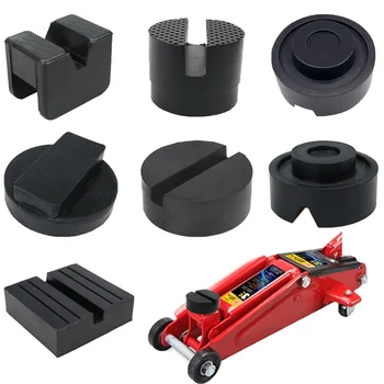 Verschiedene Arten Auto Lift Jack Ständer Gummi Pads Schwarz Gummi Schlitz Boden Jack Pad Rahmen Schiene
