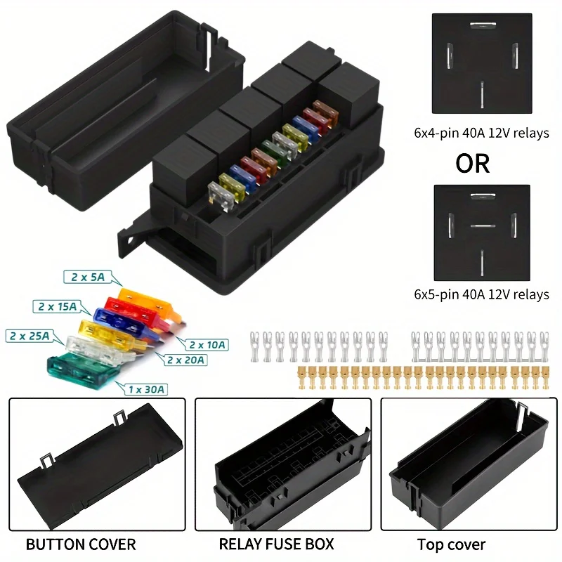 Sicherungskasten 12V Auto 11-Wege-Sicherung Relaiskastenblock mit 12V – Bild 3