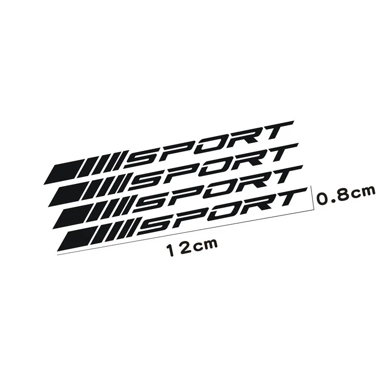 Mode 4pc Auto Aufkleber Räder Felgen Sport Racing DIY Streifen – Bild 6