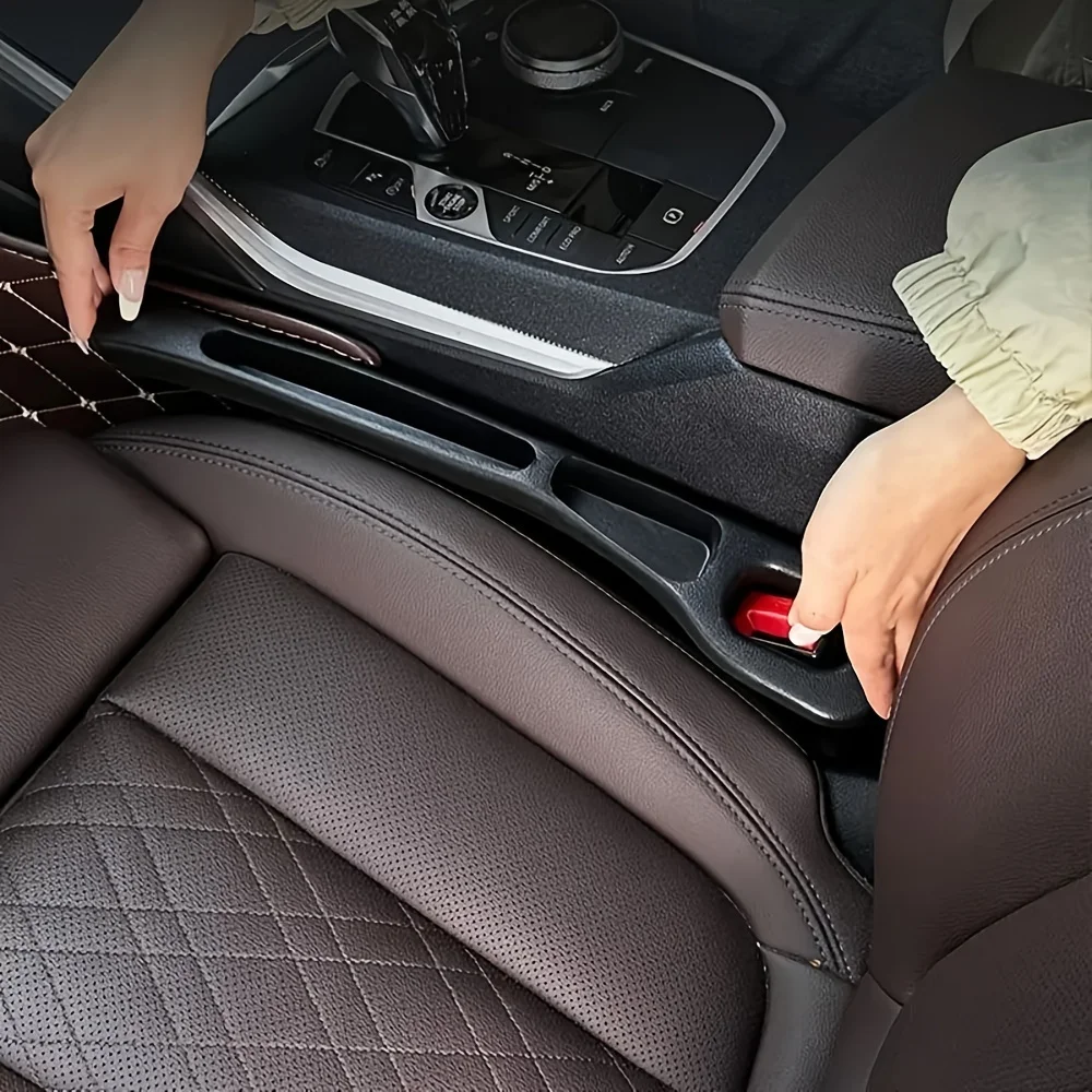 Auto Sitz Lücke Füllstoff Organizer Pu Wasserdichte Auto Sitz Lücke Stecker Streifen mit 2 Rillen (2 Stück)