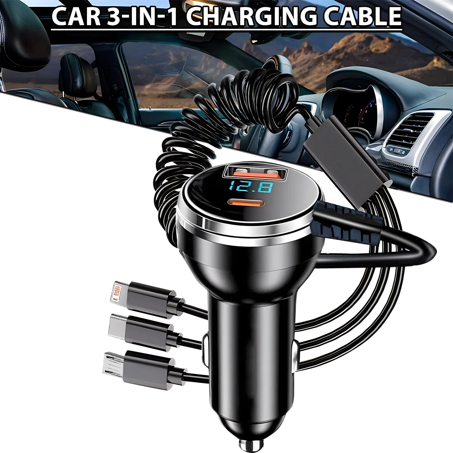 3.0A Schnelle Autoladegeräte USB PD Typ C QC 3.0 Steckdosenadapter – Bild 4