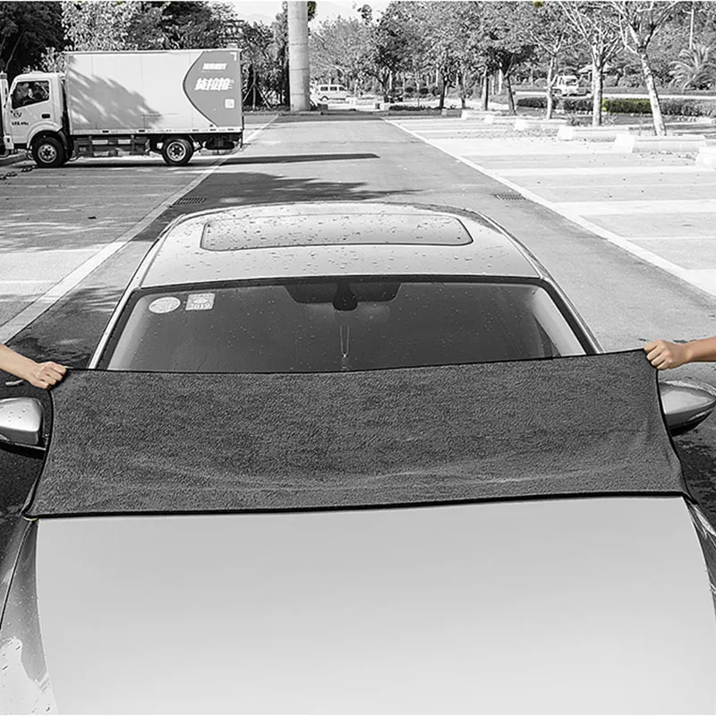 Mikrofaser-Autowaschtuch, 100 x 40 cm, 75 x 35 cm, super saugfähiges – Bild 4