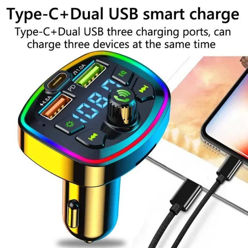 Auto MP3 Player Bluetooth 5.0 FM Sender Freisprecheinrichtung – Bild 5