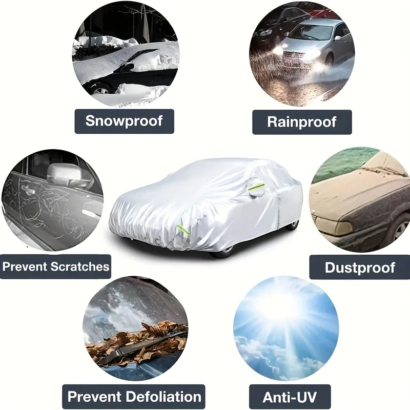 Autoabdeckung Schutz Outdoor Außen Sonne Schnee UV Winter Sommer SUV – Bild 6