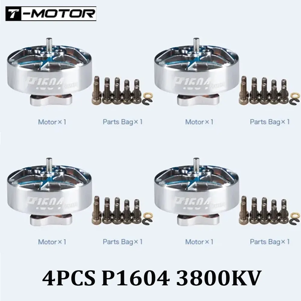 T-MOTOR P1604 KV2850 6S/KV3800 4S Bürstenlosen Motor 1,5mm Welle 9*9mm Löcher Für RC FPV Freestyle (4 Stück)