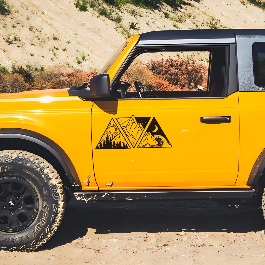 Auto Styling Ocean Mountain Aufkleber, Wohnmobil SUV Dekor Vinyl – Bild 3