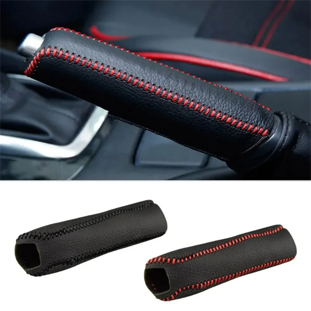 Handbremshülse aus echtem Leder, Handbremsgriffe für Mazda 6, Naturlederbezug auf der Handbremse, Autozubehör