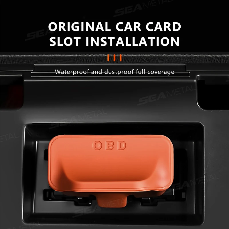 SEAMETAL Silikon Auto OBD Port Staub Abdeckung Griff Design OBD Port – Bild 3