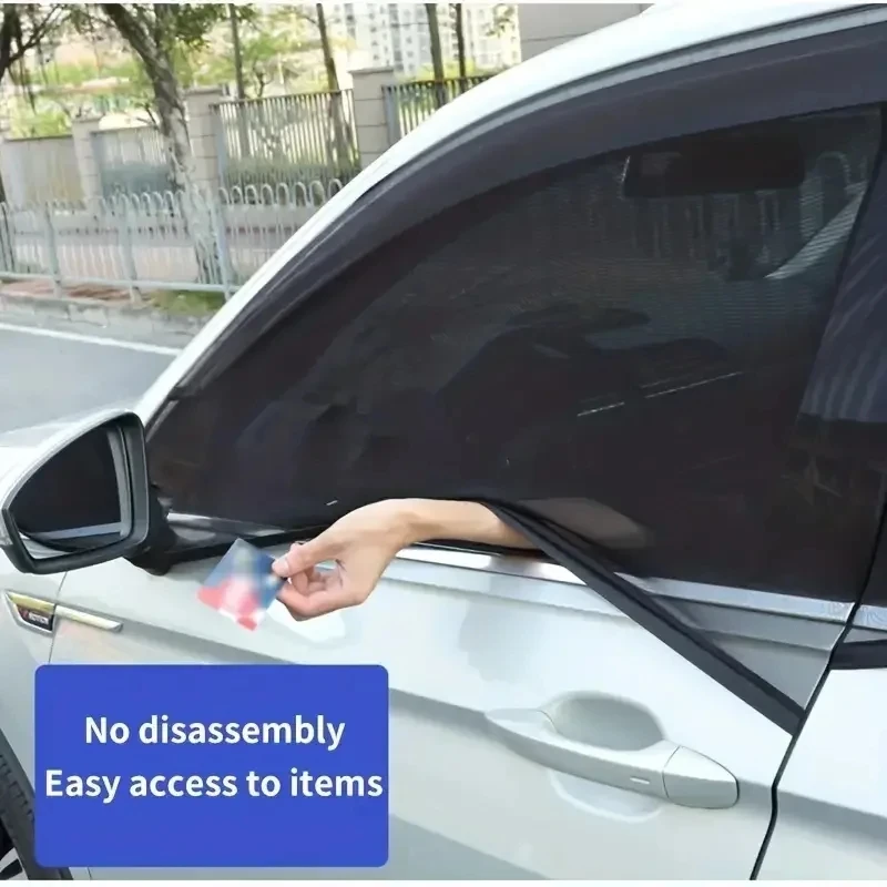 Auto Hinten Seite Fenster Sonnenschirm UV Schützen Schild (2 Stück) – Bild 4