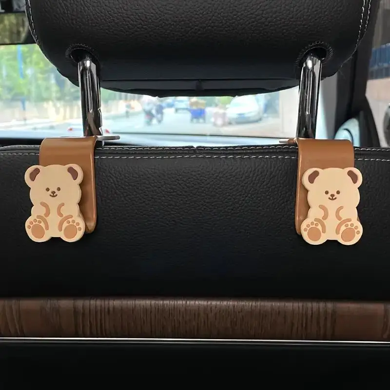 2 niedliche Cartoon-Teddybären, Autositze mit kleinen Haken auf der – Bild 6
