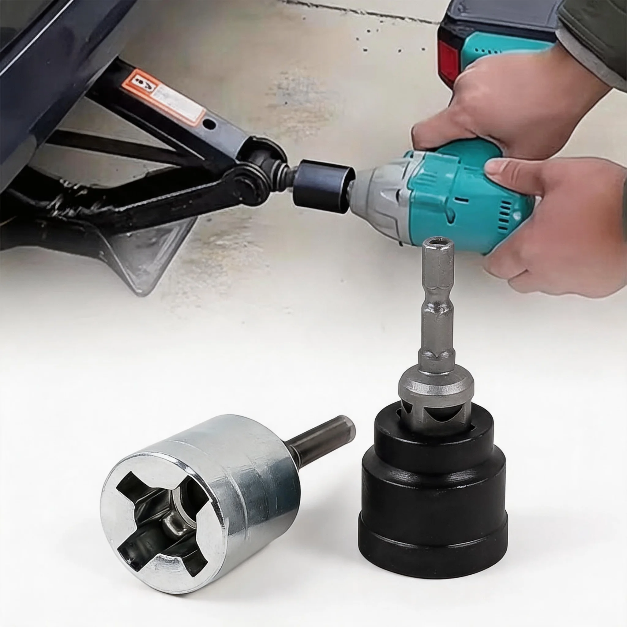 Hochleistungs-Anhänger-Wagenheber-Bohrer-Adapter aus Stahl, elektrischer Aufsatz für die Nivellierung