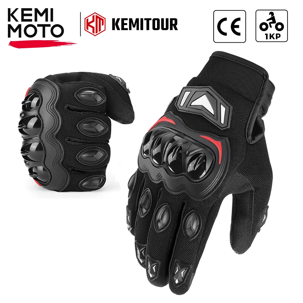 KEMIMOTO Sommer Motorrad Handschuhe CE Reiten Handschuhe Knuckle Touchscreen Motorrad Taktische Handschuhe