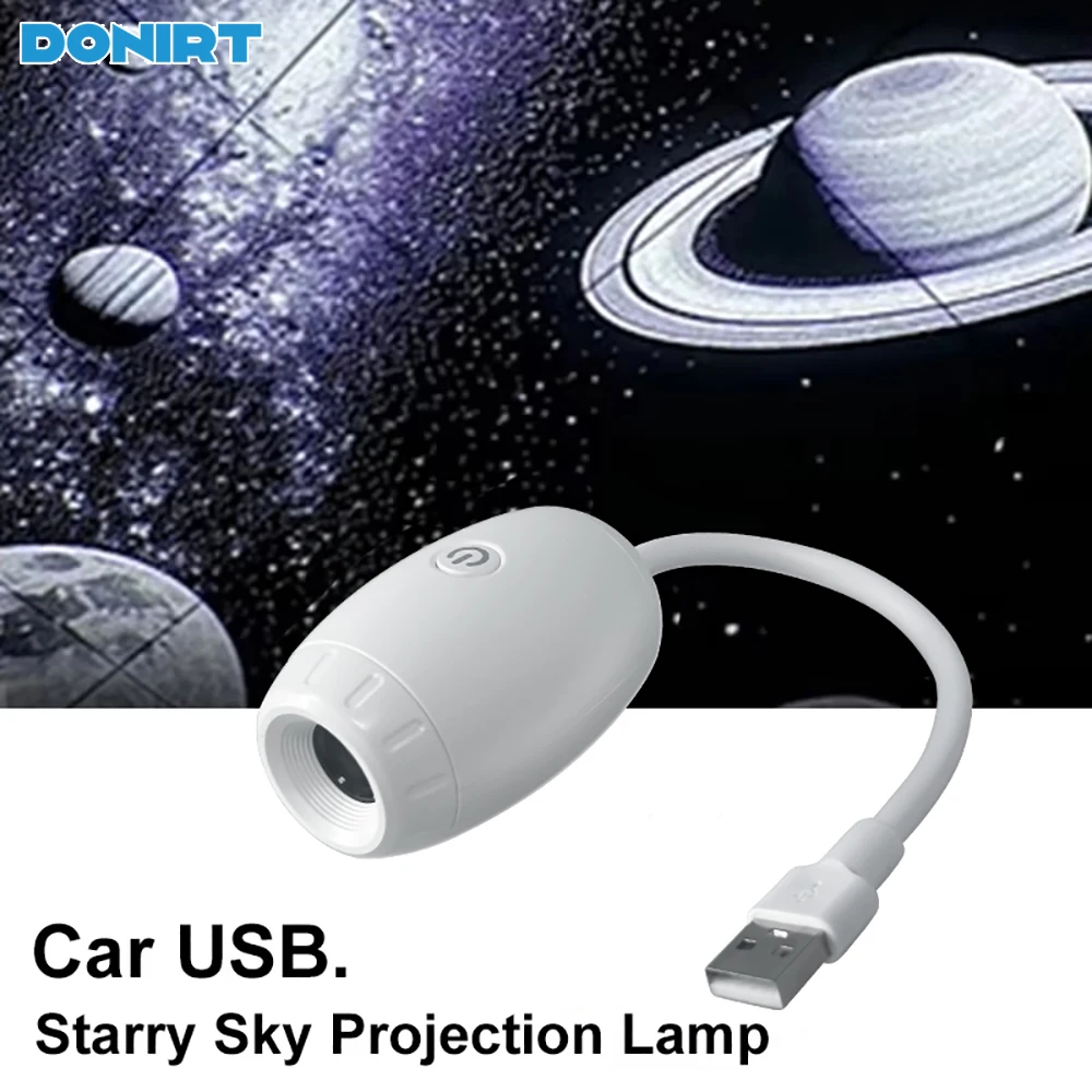 USB Auto-Ambiente-Projektor-Licht Auto-Innenraum-Ambientebeleuchtung LED Sternenhimmel-Licht Party-Deko