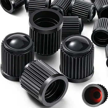 Universal Auto Ventilkappe Kunststoff Rad Reifen Luft Vorbau Abdeckung Schwarz Rot Blau Staub Reifen