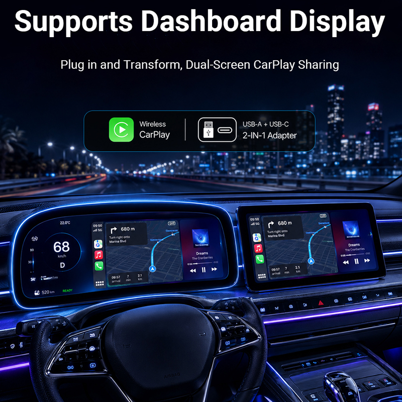 XUDA 2025 Neue Drahtlose Carplay und Android Auto 2 in 1 smart Mini – Bild 3
