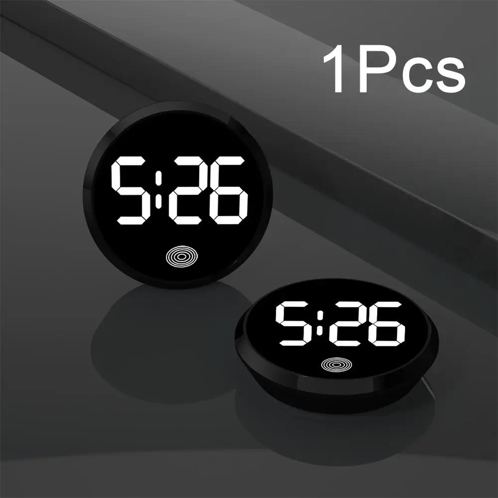 LED Auto Uhr Leuchtende Autos Interne Stick-On Mini Digital Uhren Auto Ornament Auto Zubehör