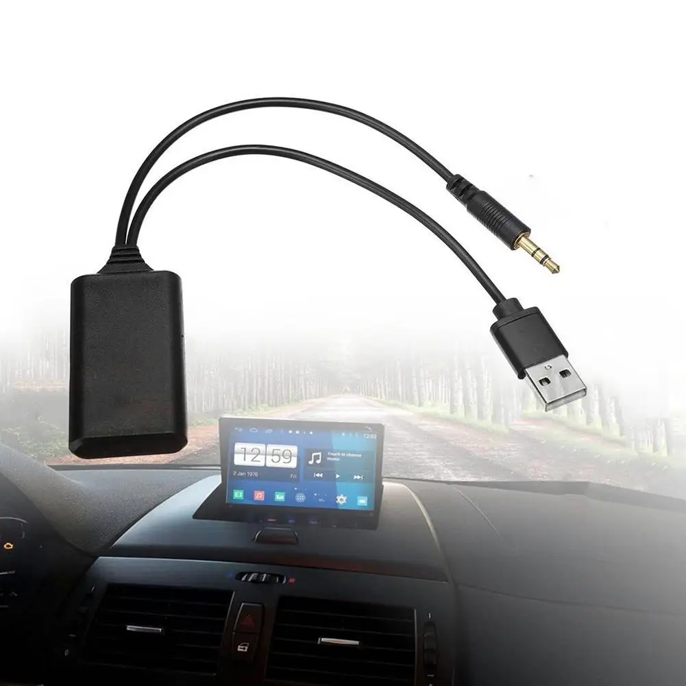 Universal Auto 5V Bluetooth Modul Adapter Stereo Kabel AUX-IN 3,5 MM – Bild 2