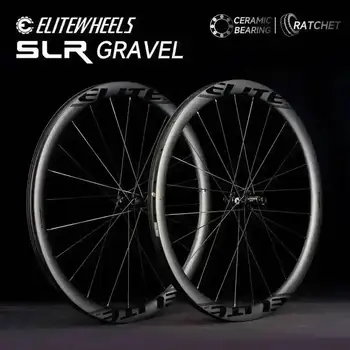 ELITEWHEELS SLR GRAVEL Carbon-Laufradsatz Ratschensystem 36T Scheibenbremse Cyclocross 700C Räder Center Lock