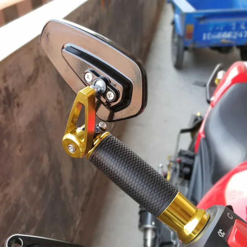 EAFC Universal Motorrad 22mm Bar End Side Rückspiegel 2 Stücke – Bild 3