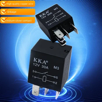2er-Pack Universelles Kfz-Relais 12V 24V Fern-/Abblendlicht Klimaanlage Sicherungskasten Ölpumpenrelais