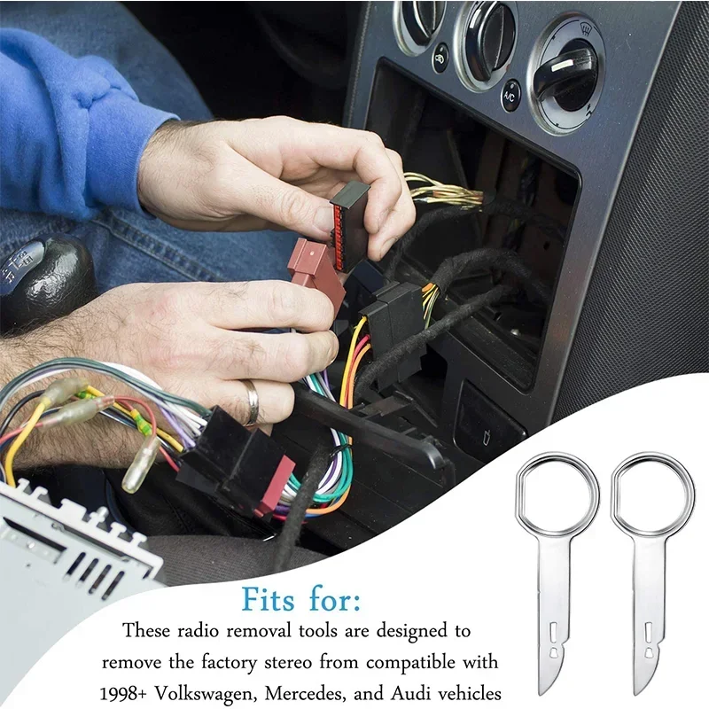 Auto Radio Removal Tool Stereo Schlüssel Nützliche Radio (4 Stück) – Bild 5