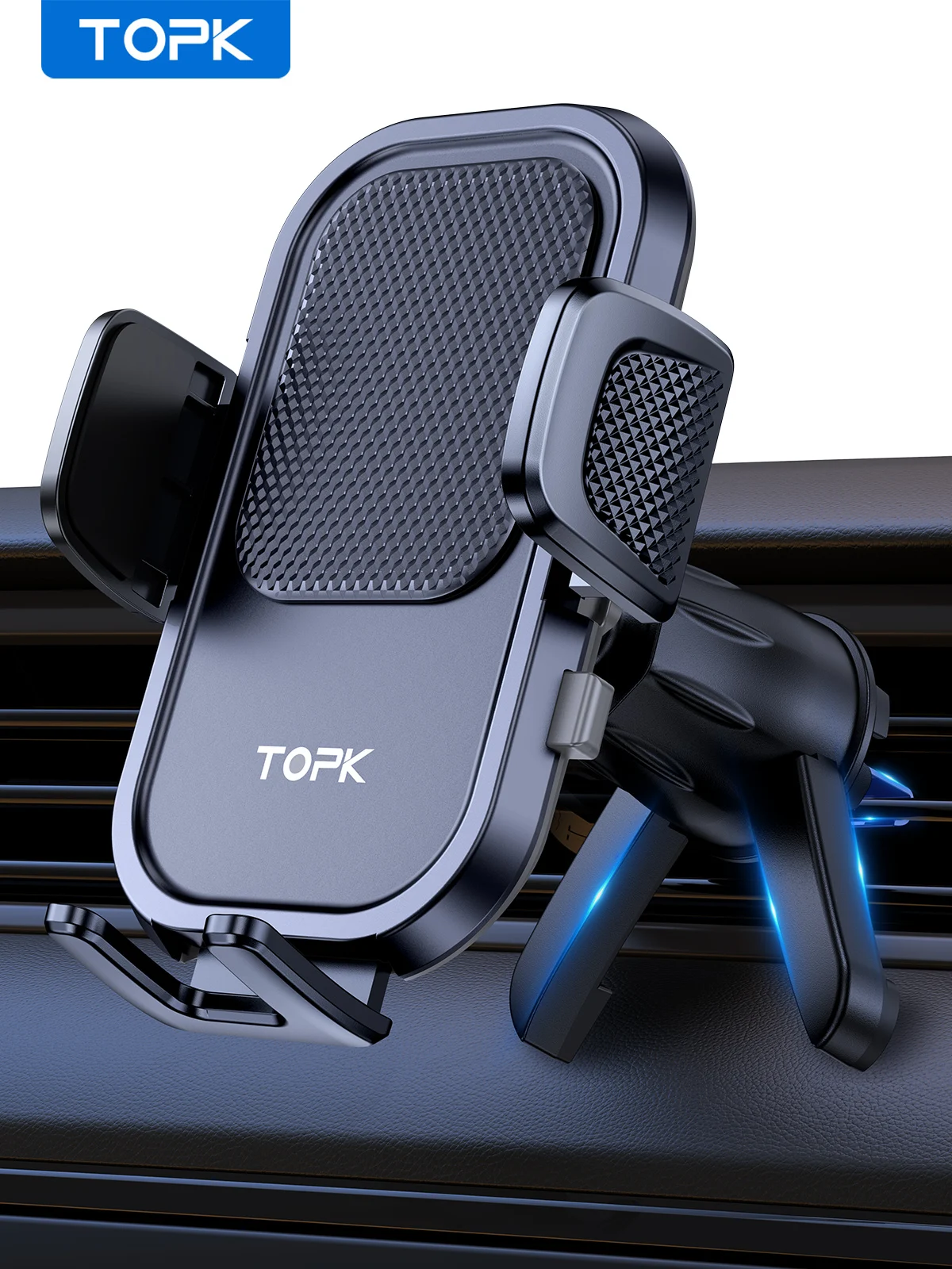 TOPK Universal Autotelefonhalter Schwerkraft Autohalterung für Telefon im Auto Air Vent Clip Mount Smartphone