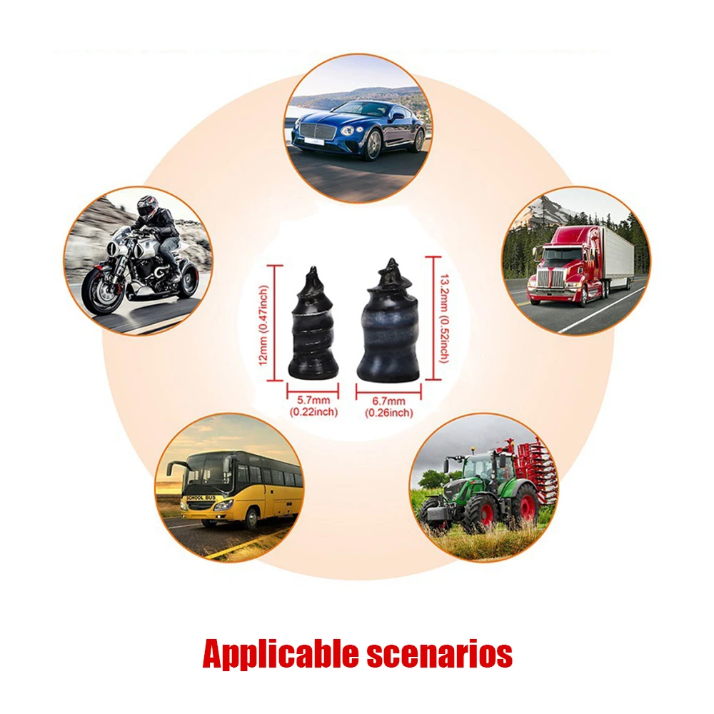 Auto Motorrad Vakuum Reifen Reparatur Nägel 10/20/30/70PCS Universal – Bild 3