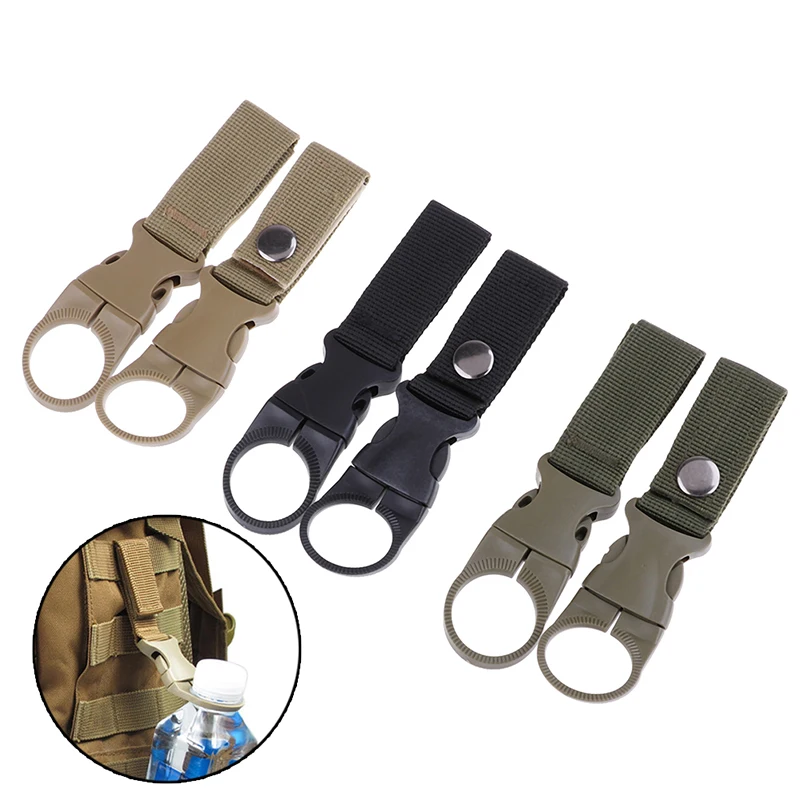 Wasser Flasche Halter Klettern Karabiner Gürtel Rucksack Aufhänger Haken Clip Multifunktions Wasser (2 Stück)