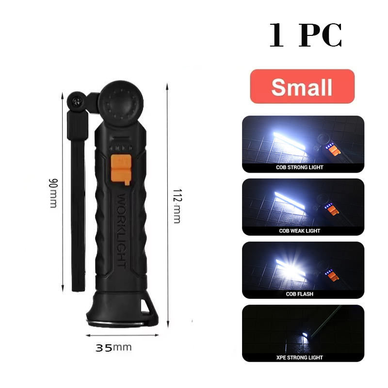 LED-Arbeitsleuchte mit Magnet, Wartungsbeleuchtung, Taschenlampe, Autowerkstatt-Mechanikerlampe, aufladbare