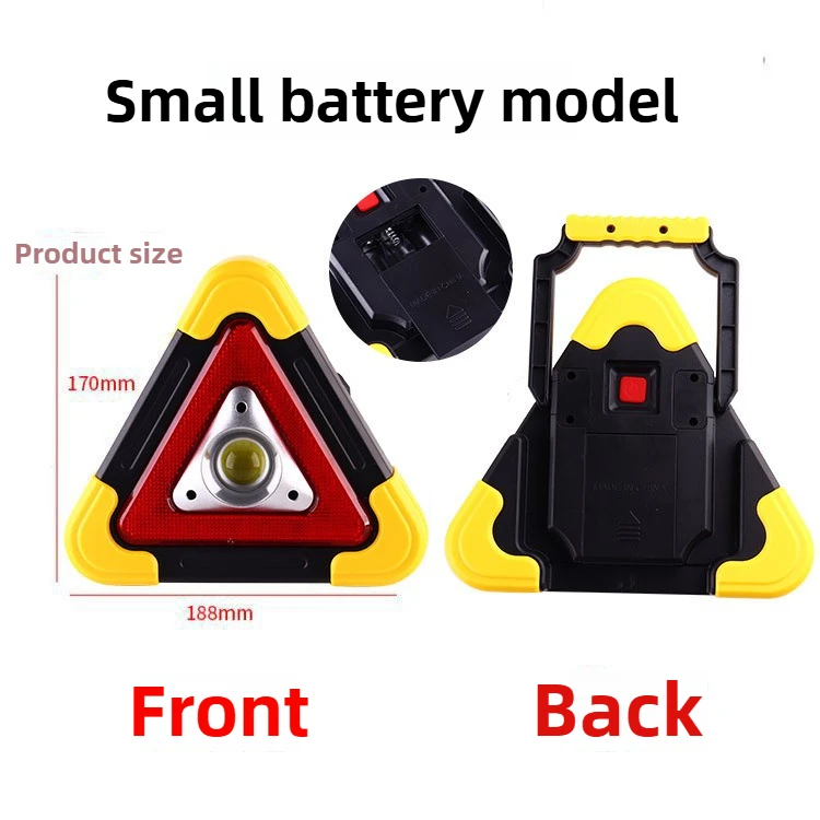 Dreieck Warnschild Dreieck Auto LED Arbeitslicht Verkehrssicherheit Notfall Panne Alarmlampe Tragbares
