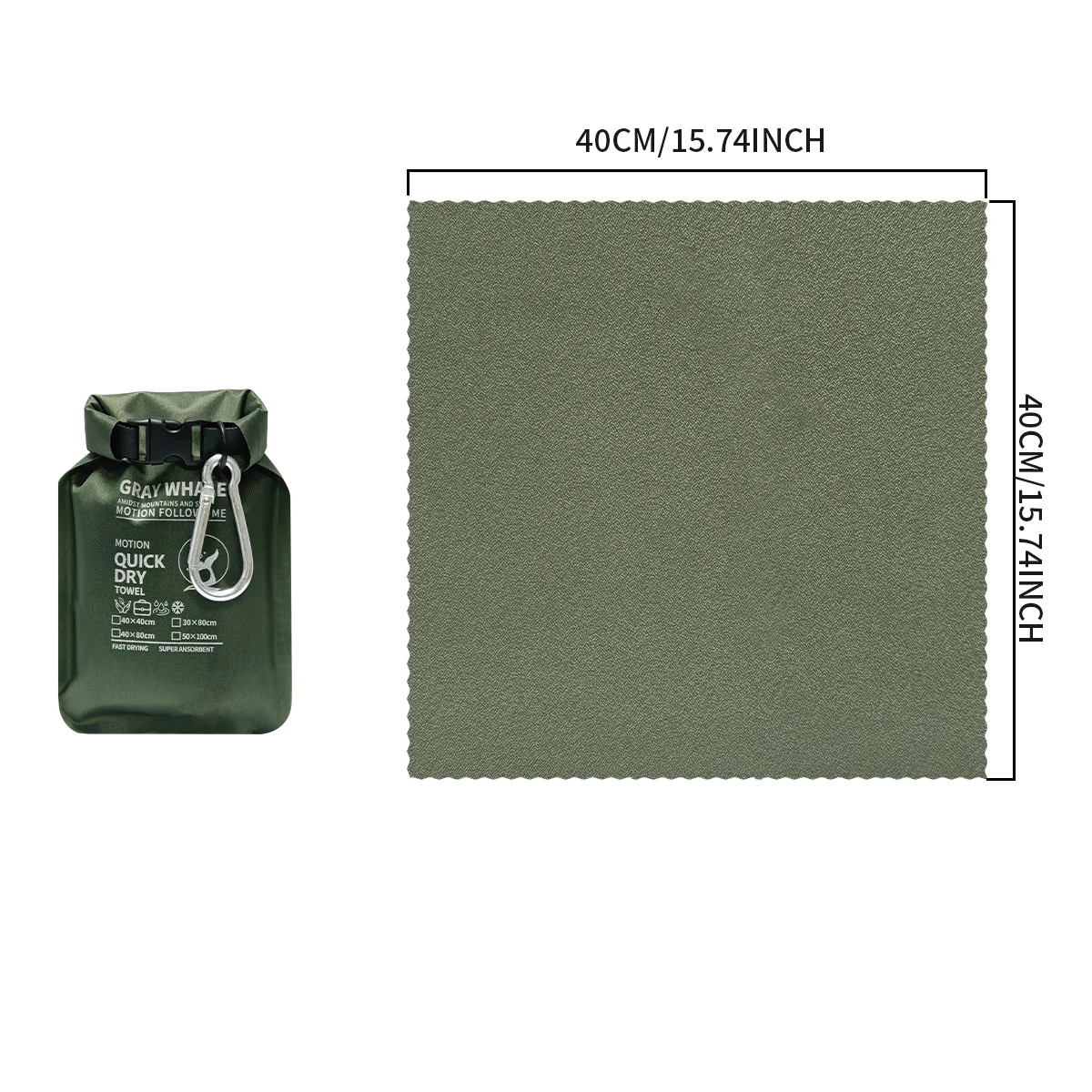 Tragbares Outdoor-Schnelltrocknungs-Handtuch für Camping, Wandern, Radfahren, Sport, Fitness und Reisen