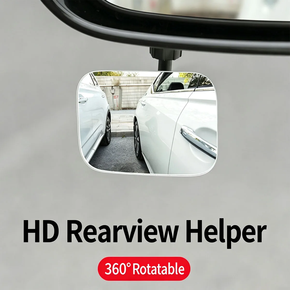 Auto-Toter-Winkel-Spiegel Quadratisch Rückspiegel Rund Konvex 360° – Bild 2