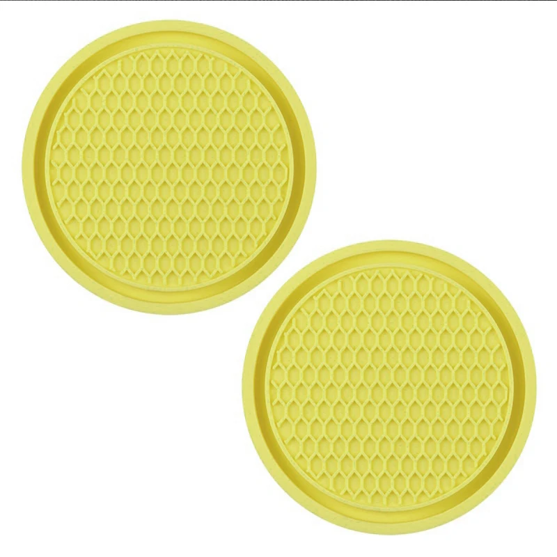Auto Bling Strass Tasse Halter Trinken Pad Innen Dekoration Anti-slip Matte Runde Langlebig Coaster (2 Stück)